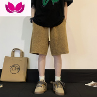 七斓oversize美式运动短裤男夏季水洗大码休闲五分裤高街潮牌