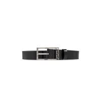 Versace[当季新品]男式皮带简约经典黑色宽版商务休闲