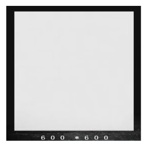 华煜集成吊顶板0.6m*0.6m*0.7mm厚度 白色一块 不含安装和配件(30块起订)