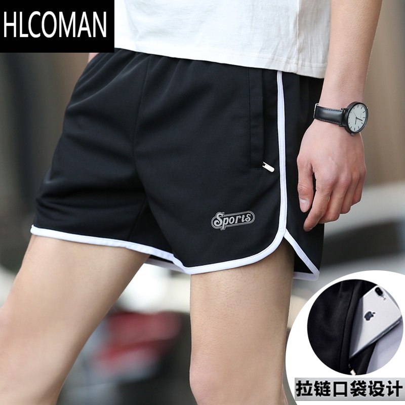 HLCOMAN夏季男士三分裤情侣速干跑步马拉松流行短裤运动薄款宽松休闲大码