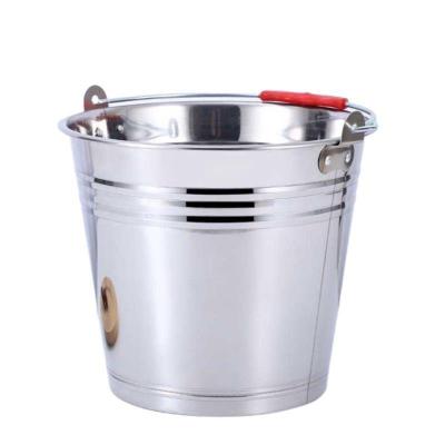 蔚岸多用途特厚不锈钢手提式水桶大容量家用商用冰桶30cm/个