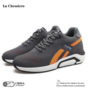 La Chessiers2025新款内增高男鞋休闲鞋百搭鞋子男增高休闲透气小码运动休闲鞋