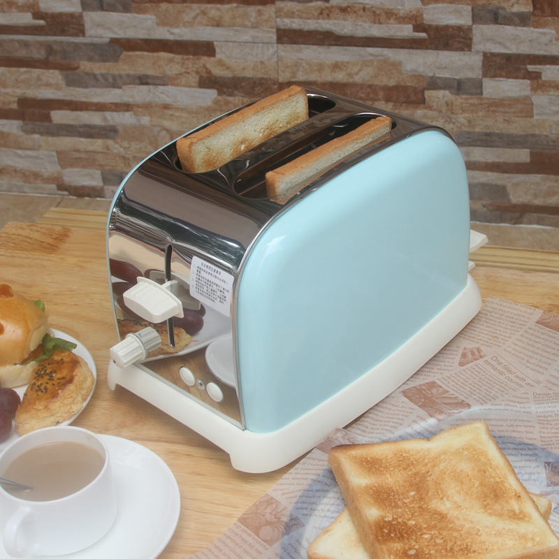 烤面包机多士炉吐司机片早餐家用复古加热压烤 小型 a款英国balee浅