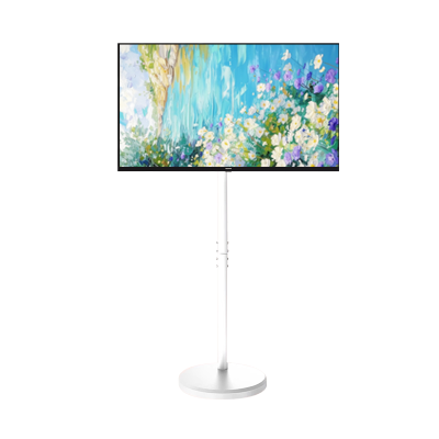 创维随心屏 白色艺术支架投屏可旋转直播大屏会议机一体机投屏显示器(竖屏器)