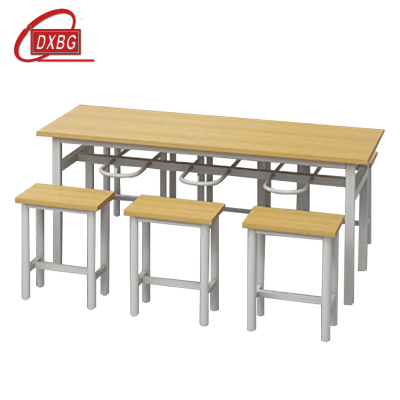 DXBG餐桌6人学校食堂小吃店快餐桌椅饭堂防火板桌1800*600*750