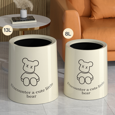 [补贴10%]网红轻奢ins垃圾桶风客厅家用创意卧室厨房卫生间高颜值挂式桌面