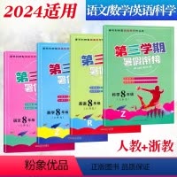八升九4本/ 语英(人教)+数科(浙教) 八年级/初中二年级 [正版]2024第三学期初中暑假衔接八8升9九年级语文数学