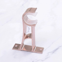 加厚铝合金罗马杆单双窗帘杆支架侧装支架墙装支架罗马杆底座配件 罗马杆支架 SHX-020 个