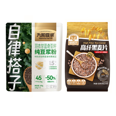 九阳豆浆羽衣甘蓝1袋+穗格氏高纤黑麦片袋装420g