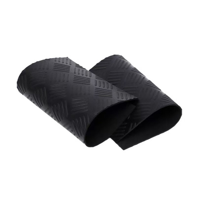 铁工邦 防滑橡胶板五道杠防滑橡胶垫 1.2米宽10米长5mm厚 卷