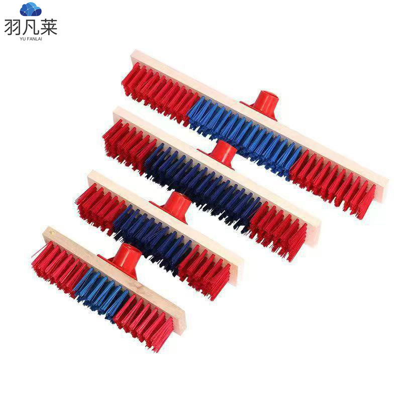 塑料长柄硬毛地板刷地刷 25cm 把