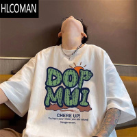 HLCOMAN港风美式高街短袖T恤男夏季日系ins潮流帅气宽松潮牌上衣