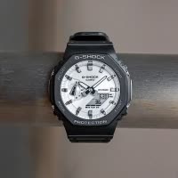 CASIO旗舰店卡西欧手表男款G-SHOCK运动潮流八角橡树男士防水运动电子学生石英表男 日韩腕表GA-2100WD