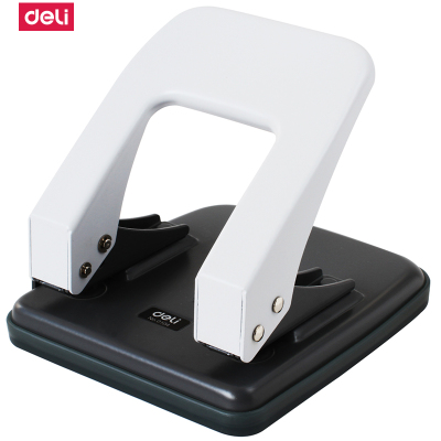 得力deli0104双孔打孔机打孔器可打35页可打2个孔单只装