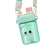 希乐塑料杯560ml方便携带耐摔耐磨吸管丝兰青XL-2372