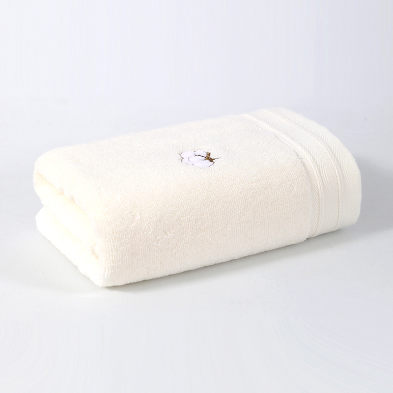 鲸轩 M615 110g 34*74cm 山沐优品潮流水纹 毛巾 (计价单位:条) 米色