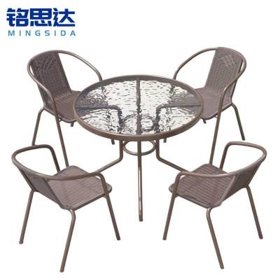 铭思达 户外桌椅 80cm一桌四椅 套
