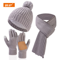 鸽护 帽子三件套 GH186QDK-浅灰色 套