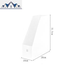 办公桌书本收纳盒 透明磨砂桌面学生书本整理盒书立置物架文件架 三维工匠 透明色