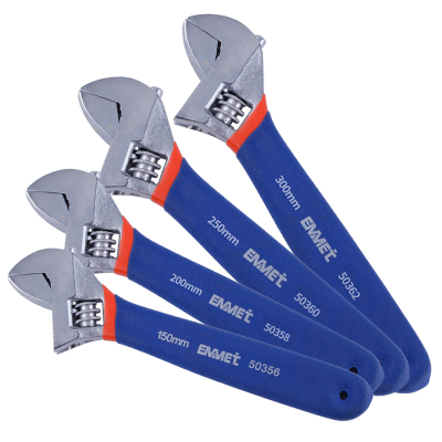 埃米顿 双色沾塑活动扳手