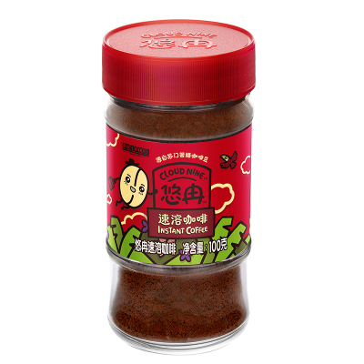 悠冉速溶咖啡瓶装100g