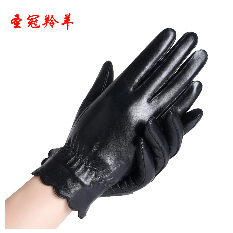 圣冠羚羊 女式整皮手套 均码 副