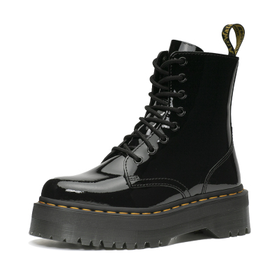 Dr.Martens马汀博士JADONLAMPER镜面皮厚底女靴8孔马丁靴26646001
