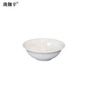 珑伽辛 耐高温加厚白色密胺碗 4.5英寸/个