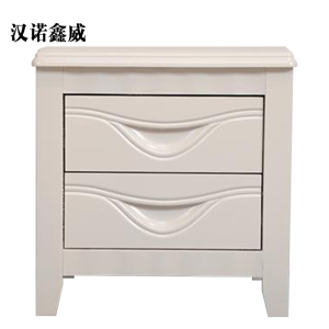 汉诺鑫威床头柜简约现代卧室床边储物柜升级款白色50*41*50cm