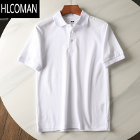 HLCOMAN试衣间透气珠地棉夏男士纯色百搭休闲翻领短袖Polo衫