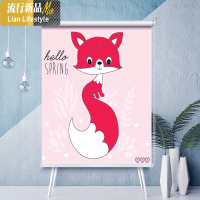 免打孔卷帘窗帘安装卫生间厨房厕所浴室全遮光卷拉式百叶窗帘遮挡 三维工匠