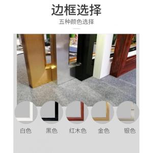 简约现代中欧式入户玄关客厅屏风隔断墙装饰轻奢磨砂玻璃透光折屏