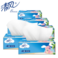 面巾纸柔软抽纸餐巾纸擦手原木卫生纸巾3层100抽*2包 家用实惠装