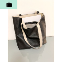 简约软皮双面背大容量单肩手提包包女2020夏季慵懒风托特母包NEW LAKE女斜挎包