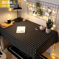 桌布宿舍 大学生 寝室学习桌布垫少女心防水防油免洗长方形书桌 三维工匠