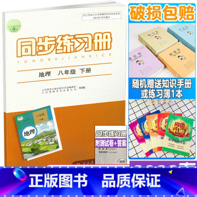 同步练习册 八年级下册 地理 八年级/初中二年级 [正版]2022年春新版 配人教版 初二2下学期同步练习册 地理 八年