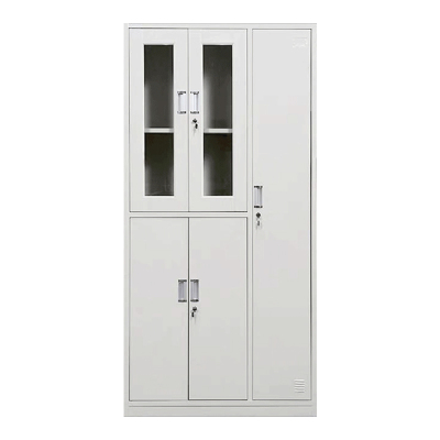 阿拉贡收纳柜财务档案柜资料柜加厚文件柜办公室带锁铁皮柜五门更衣柜