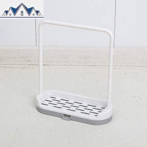 厨房沥水抹布架洗碗布擦手巾挂架水海绵台面肥皂收纳水池置物架 三维工匠