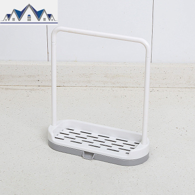厨房沥水抹布架洗碗布擦手巾挂架水海绵台面肥皂收纳水池置物架 三维工匠