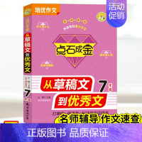 [正版]小蜜蜂点石成金从草稿文到文 7年级小学生七年级培优同步作文大全从草稿文到文素材分类作文好词好句好段满分作文起步
