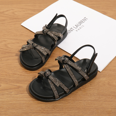 SUNTEK女童凉鞋2021年新款夏季时尚公主中大童软底防滑儿童韩版网红洋气凉鞋童