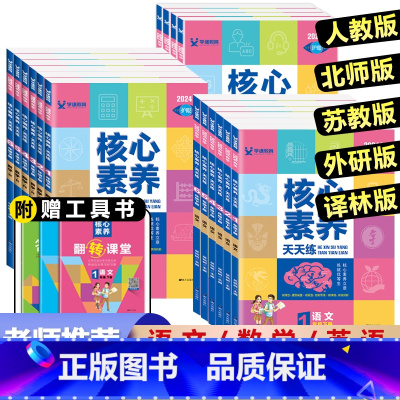 数学(苏教版)单本 四年级上 [正版]2024版核心素养天天练一年级二年级三年级四五六年级上册下册语文数学英语人教版北师