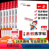 [1年级]寒假练字帖 小学通用 [正版]寒假练字帖人教版小学一二三四五六年级上下册生字认字识字同步练习铅笔钢笔字书法临摹