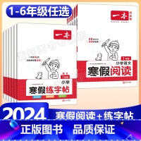 语文》寒假阅读+练字帖+衔接RJ 小学四年级 [正版]2024版一本小学语文寒假阅读+练字帖寒假作业衔接一年级二年级三四