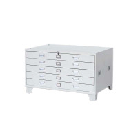 豪利特底图柜工程资料图纸柜0号1号抽屉柜地图柜文件柜菲林柜图纸收纳柜0号带轮1300*930*650灰白色