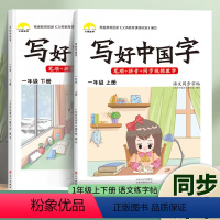 一年级上册+下册 [正版]写好中国字语文楷书练字本临摹硬笔楷书小学生一二年级三四五六年级下册上册同步练字帖课课练控笔训练