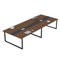 易企采 办公家具3.5米会议桌不含椅 长桌简约现代培训桌接待洽谈桌会议室商务会客桌