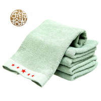 东纺拾光 DF1063 纯棉内务毛巾35*85cm 绿色 1条/包