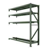 阿拉贡消防铁锹镐农具摆放架安保装备器材存放架绿色货架盾牌架重型-副架