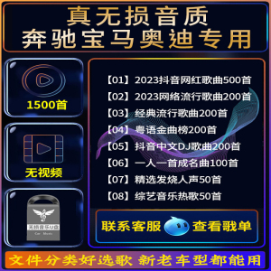 [补贴10%]汽车载随身碟柏林之声无失真2023网红d亅歌曲车用mp3音乐USB随身碟音质高速